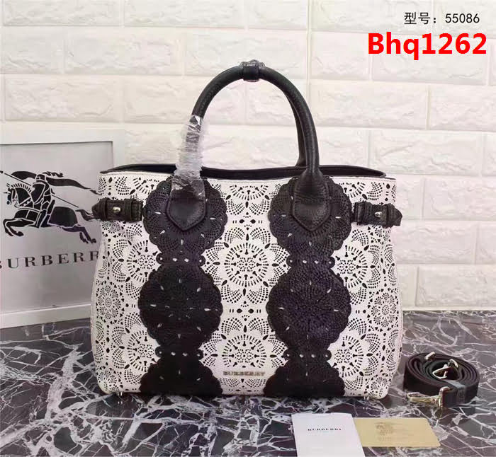 BURBERRY巴寶莉 英倫蕾絲圖案 時尚手套肩背包 55086#  Bhq1262