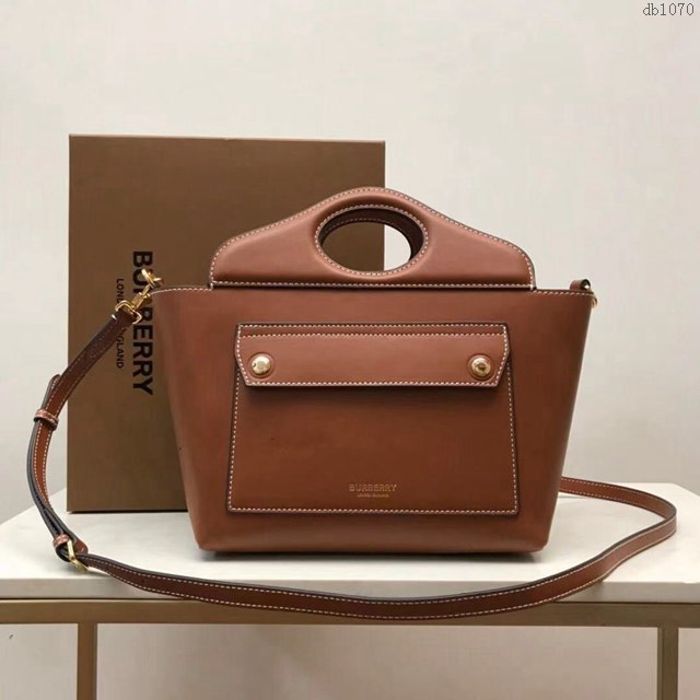Burberry專櫃新款女包 巴寶莉新款女士手提包全皮托特包  db1070