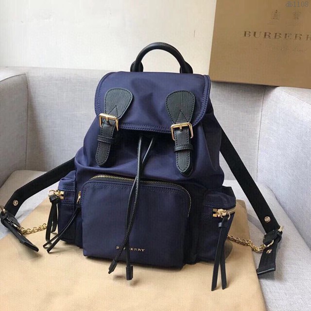 Burberry專櫃新款雙肩包 巴寶莉升級版Rucksack軍旅背包  db1108