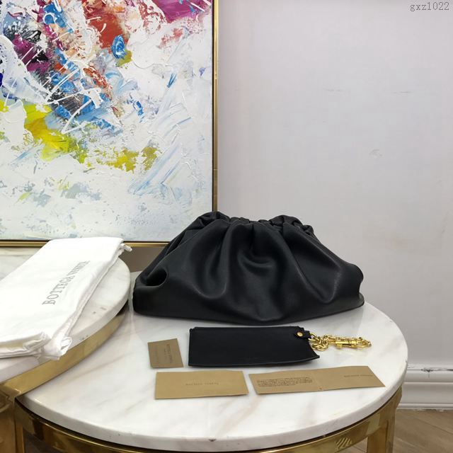Bottega Veneta女包 2019最火 寶緹嘉The pouch雲朵包 BV單肩女包 黑色大號  gxz1022
