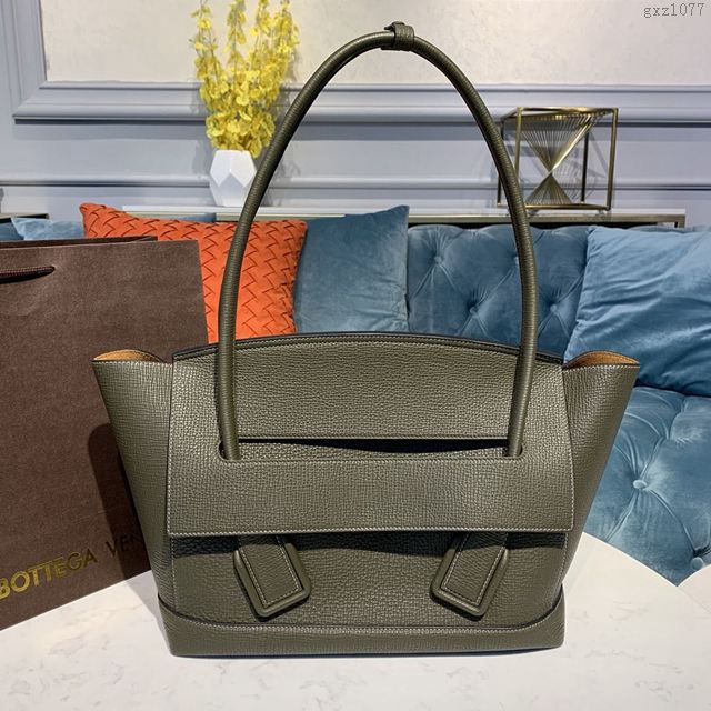 Bottega Veneta女包 純銅五金 寶緹嘉單肩女包 BV大號手提包 壓紋牛皮手拎包  gxz1077