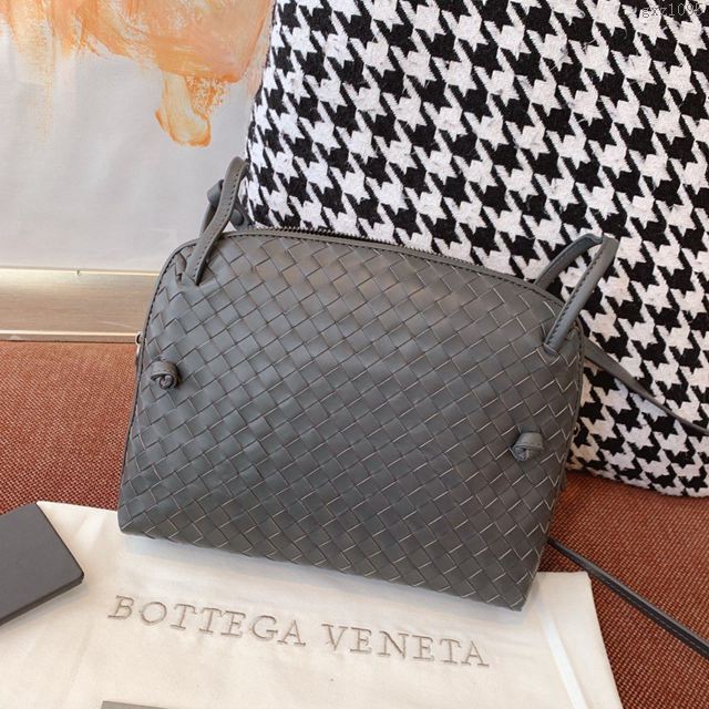 Bottega Veneta女包 寶緹嘉19新款編織胎皮郵差包 BV拉鏈繩結單肩斜挎女包 steny包  gxz1095