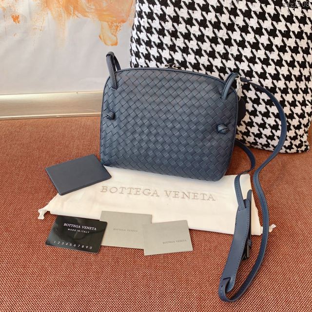 Bottega Veneta女包 寶緹嘉19新款編織胎皮郵差包 BV拉鏈繩結單肩斜挎女包 steny包  gxz1108