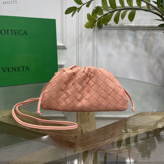 Bottega veneta高端女包 98061 寶緹嘉升級版小號編織雲朵包 BV經典款純手工編織羔羊皮女包  gxz1173