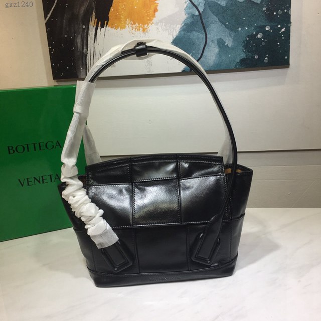 Bottega veneta高端女包 96009s小號 寶緹嘉Arco33油蠟牛皮包 BV經典款蝙蝠包手提包  gxz1240