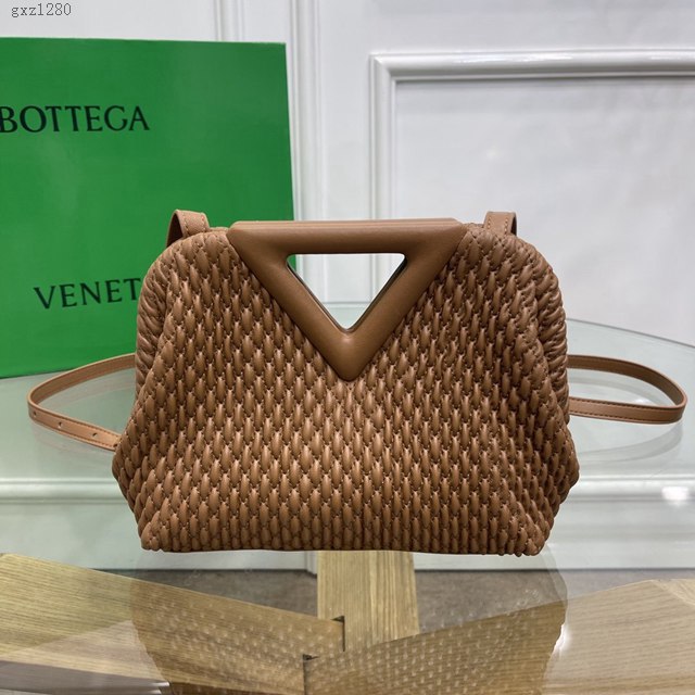 Bottega veneta高端女包 8546B BV寶緹嘉2021包包最新triangle倒三角手提單肩斜挎包三角包  gxz1280