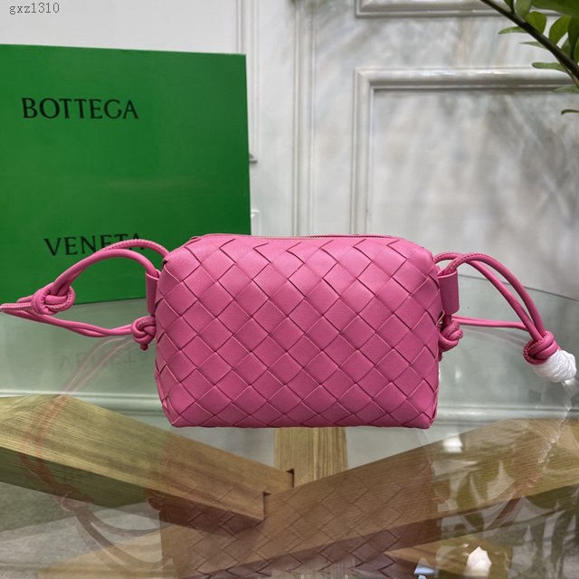 Bottega veneta高端女包 98090 寶緹嘉新款編織小方包 BV經典款編織小號肩背女包  gxz1310