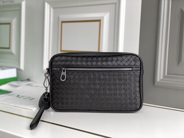 Bottega veneta高端男包 98023 寶緹嘉男士手包 BV經典款胎牛皮純手工編織手拿包  gxz1360