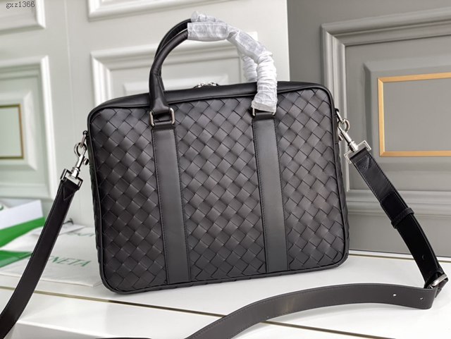 Bottega veneta高端男包 98083 寶緹嘉原單胎牛皮男包 BV經典款編織包男士手提公事包  gxz1366