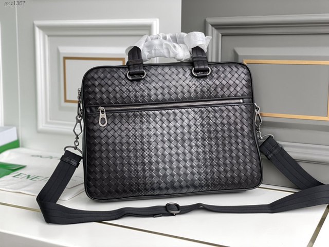 Bottega veneta高端男包 98014 寶緹嘉手工編織原廠進口胎牛皮男士手袋 BV經典款男士手提公事包  gxz1367