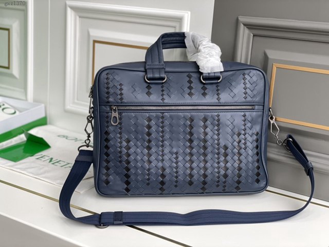 Bottega veneta高端男包 98028 寶緹嘉手工編織原廠進口胎牛皮男士手袋 BV經典款男士手提公事包  gxz1370