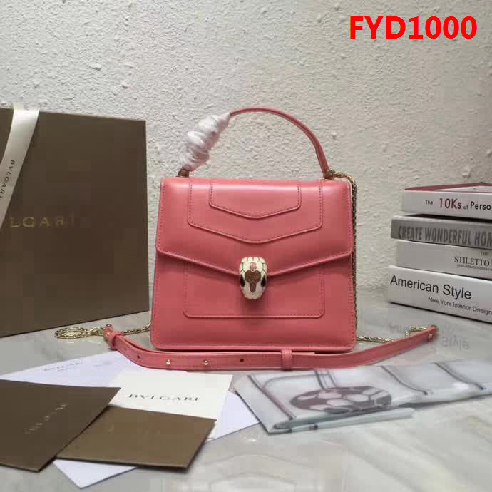 BVLGARI寶格麗 Serpenti 琺瑯三層彩色蛇頭包 可手提單肩斜挎 B38329 FYD1000