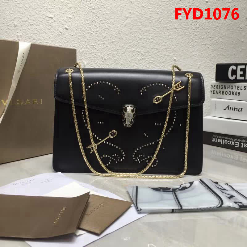 BVLGARI寶格麗 專櫃新品 Serpenti Forever系列 雙層蛇頭包 鏈條單肩斜挎包 B285887 FYD1076