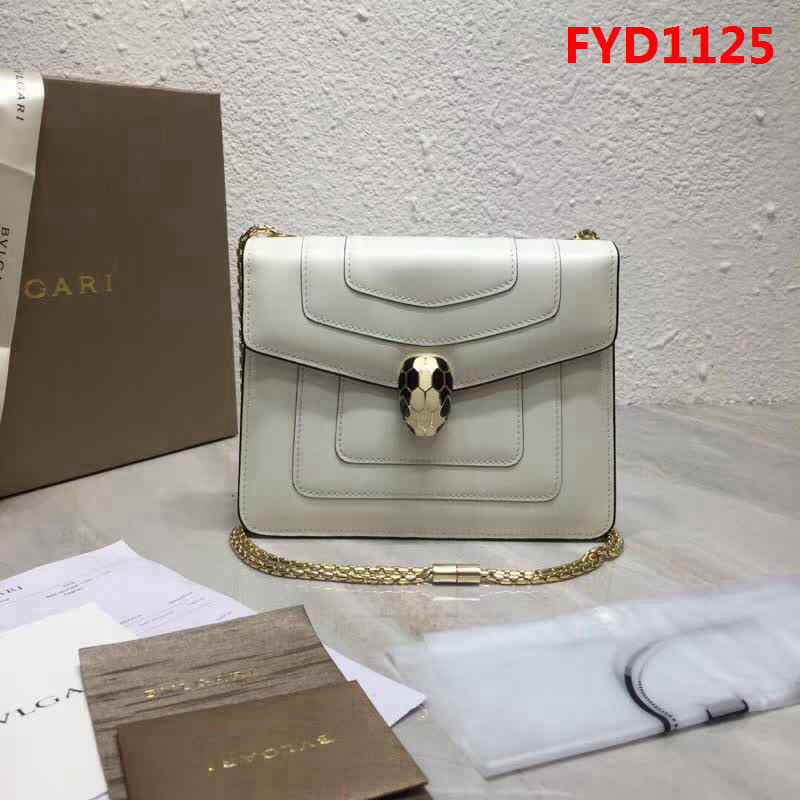 BVLGARI寶格麗 進口牛皮 時尚百搭 小號 鏈條單肩斜挎包 34559 FYD1125