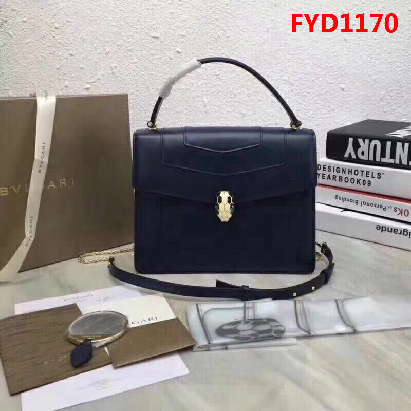 BVLGARI寶格麗 頂級牛皮大號蛇頭包 蛇首搭扣 手提肩背包 可拆卸肩帶 38629 FYD1170