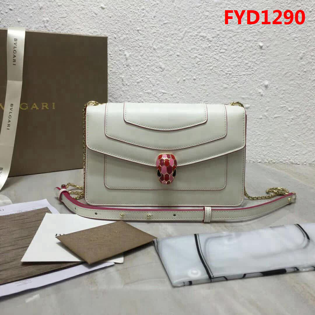 BVLGARI寶格麗 原單品質 蛇頭扣環 單層蛇頭包 可挎可手拿 B39174 FYD1290