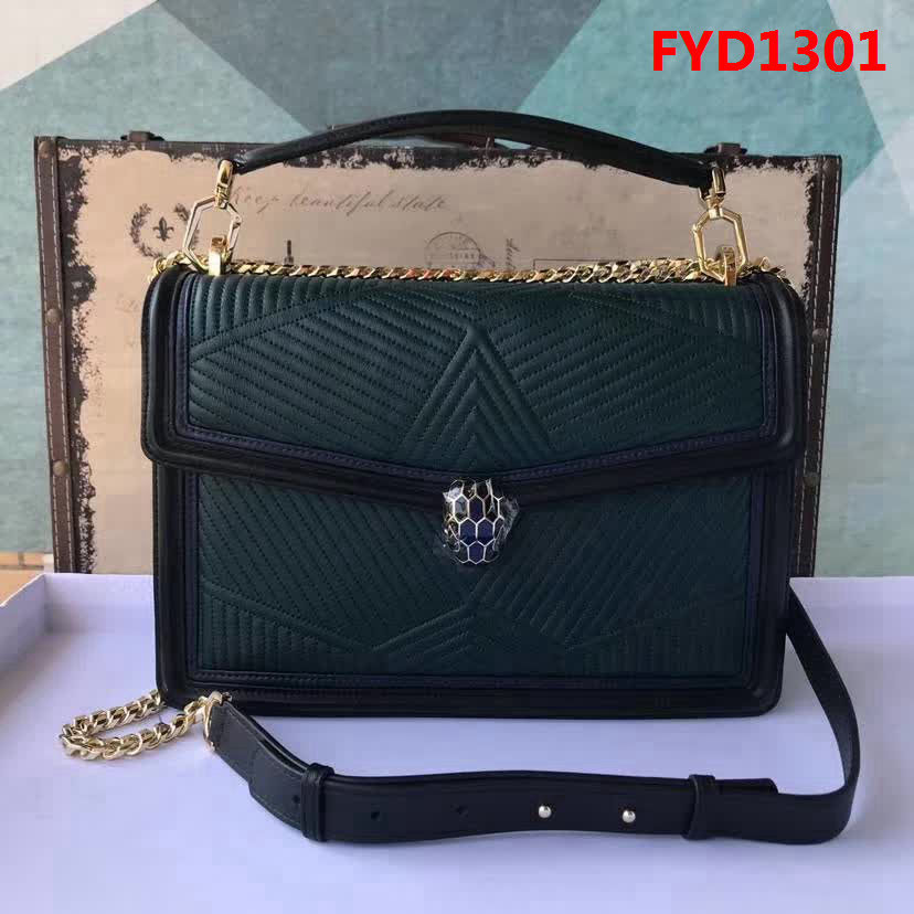 BVLGARI寶格麗 2018專櫃新型蛇頭包 蛇形繡線限定款 Bvlgari Serpenti Forever系列 286632 FYD1301