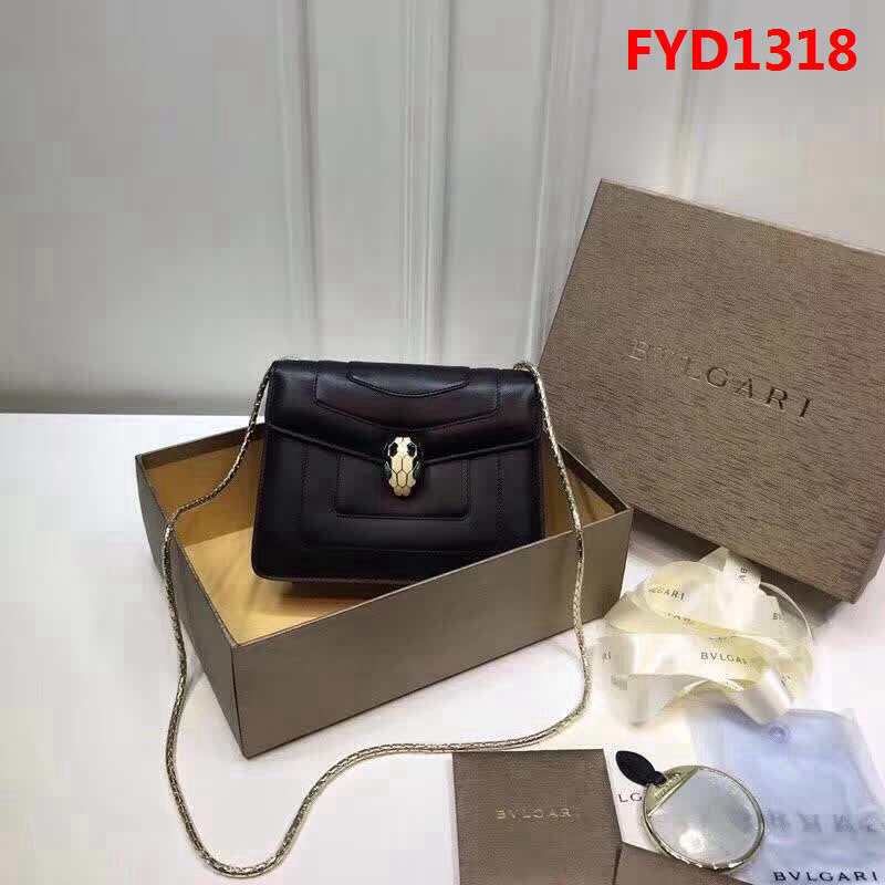 BVLGARI寶格麗 專櫃新款 蛇頭扣環 單層蛇頭包 鏈條單肩斜挎包 B283558 FYD1318