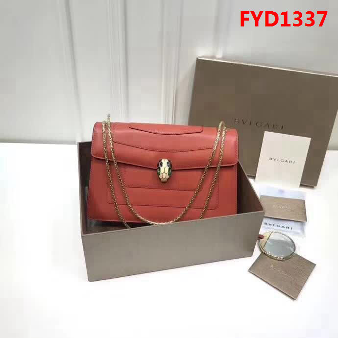 BVLGARI寶格麗 專櫃同步新款 Serpenti雙層琺瑯蛇頭包 鏈條單肩斜挎包 B35362 FYD1337
