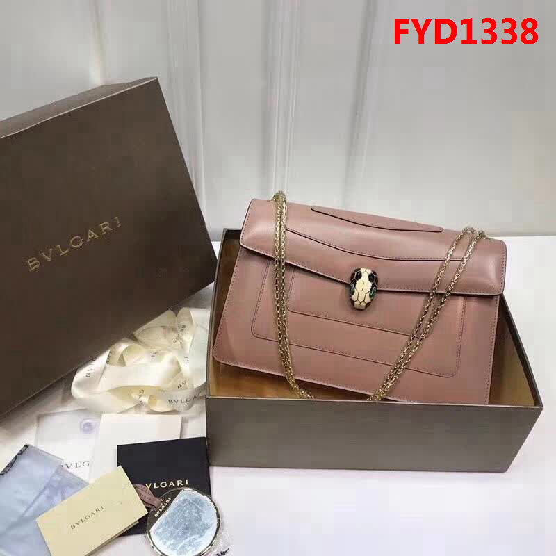 BVLGARI寶格麗 專櫃同步新款 Serpenti雙層琺瑯蛇頭包 鏈條單肩斜挎包 B35362 FYD1338