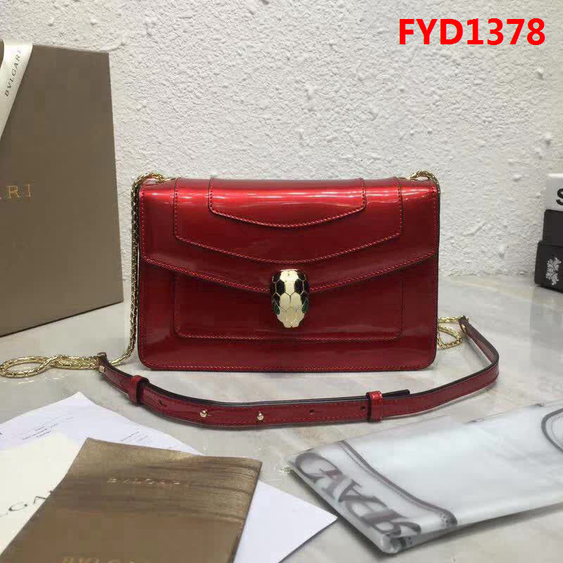 BVLGARI寶格麗 漆皮系列 時尚百搭 單層單鏈 單肩斜挎包 39174 FYD1378