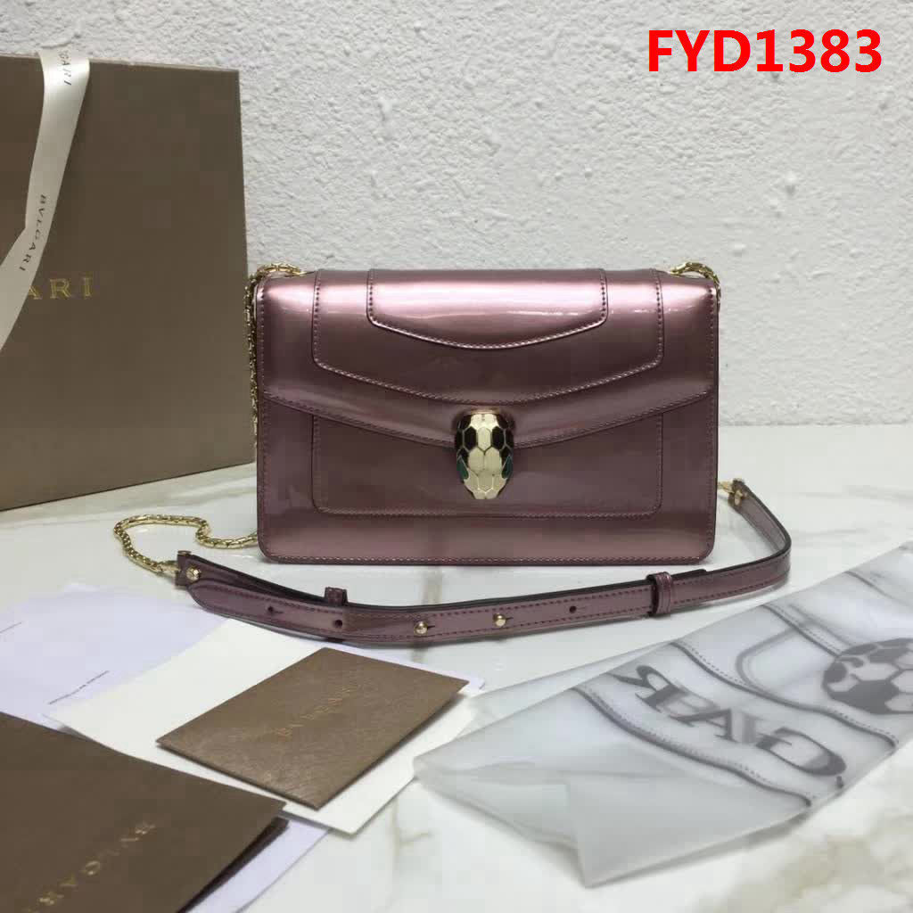 BVLGARI寶格麗 漆皮系列 時尚百搭 單層單鏈 單肩斜挎包 39174 FYD1383