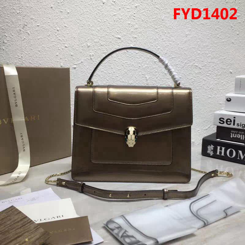 BVLGARI寶格麗 3層大號蛇頭包 頂級漆皮 手提單肩斜挎包 38629 FYD1402