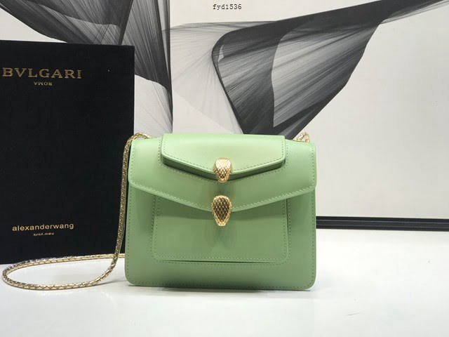 Bvlgari女包 寶格麗新品系列鏈條小包 B288741 膠囊系列 雙蛇首搭扣 Bvlgari2020新款女包  fyd1536