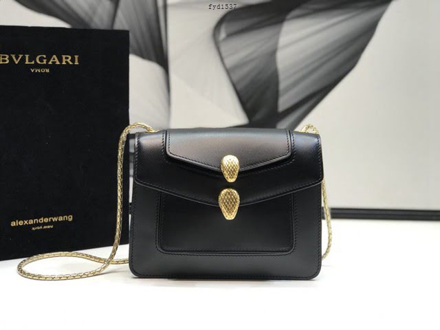 Bvlgari女包 寶格麗新品系列鏈條小包 B288741 膠囊系列 雙蛇首搭扣 Bvlgari2020新款女包  fyd1537