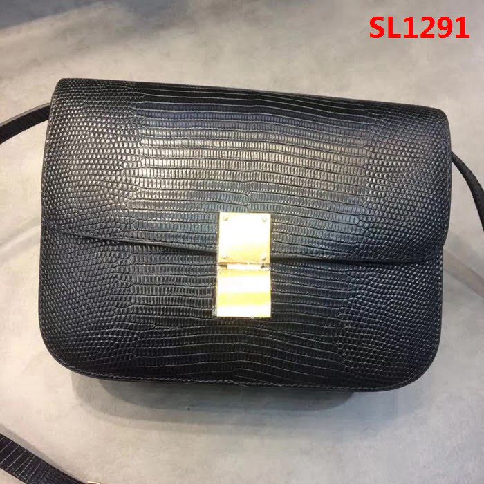 CELINE賽琳原單 蜥蜴紋豆腐包 可單肩斜跨 SL1291