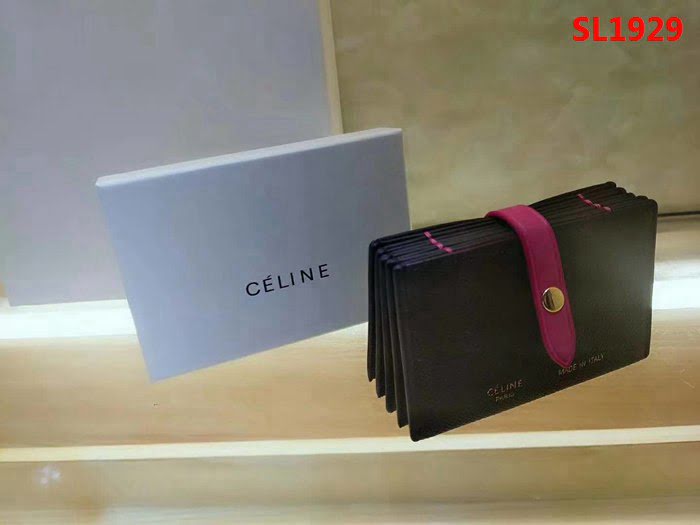 CELINE賽琳原單 撞色系列 小牛皮風琴卡包 4167 SL1929
