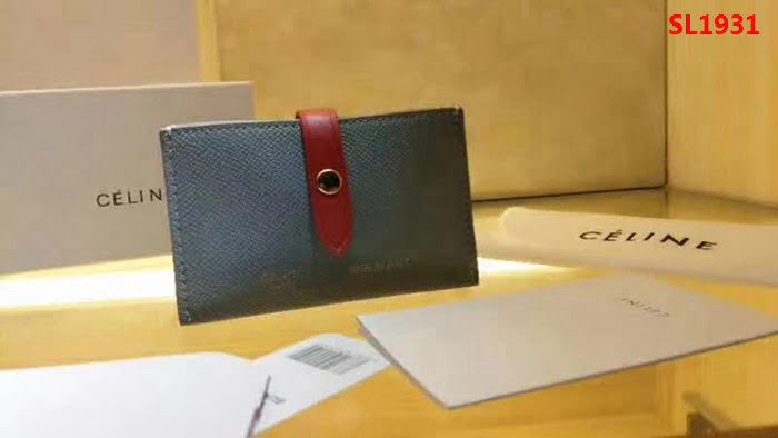 CELINE賽琳原單 撞色系列 小牛皮風琴卡包 4167 SL1931