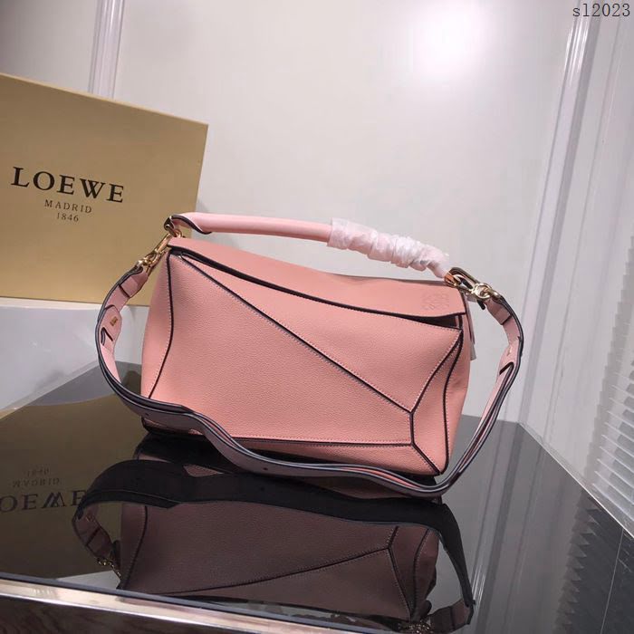 LOEWE女包 0153 專櫃同步 荔枝紋牛皮 羅意威單肩包 女手提包 明星同款  sl2023