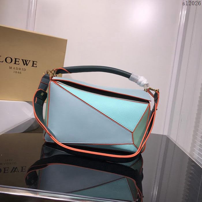 LOEWE女包 0153 專櫃同步 荔枝紋牛皮 羅意威單肩包 女手提包 明星同款  sl2026