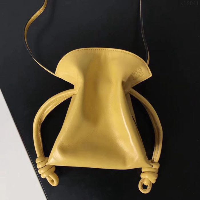 LOEWE女包 原單品質 最新mini小福袋 綿羊皮 羅意威單肩斜挎包  sl2041