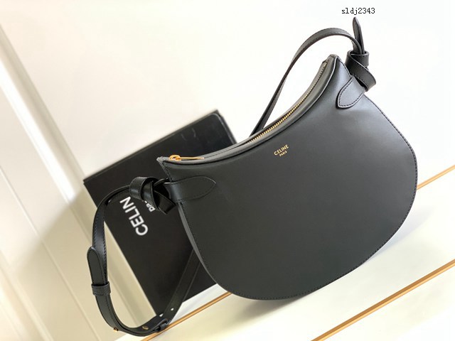 Celine專櫃2022早秋新款手袋 賽琳經典單品法式結緞面小牛皮挎包 sldj2343
