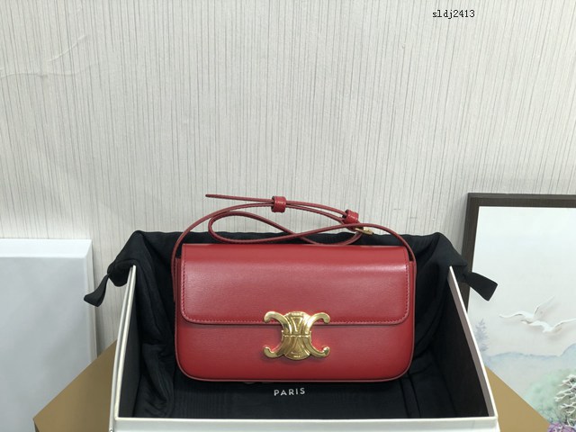 Celine專櫃2022新款Triomphe Shoulder Bag 194143 賽琳最新款凱旋門腋下包 sldj2413