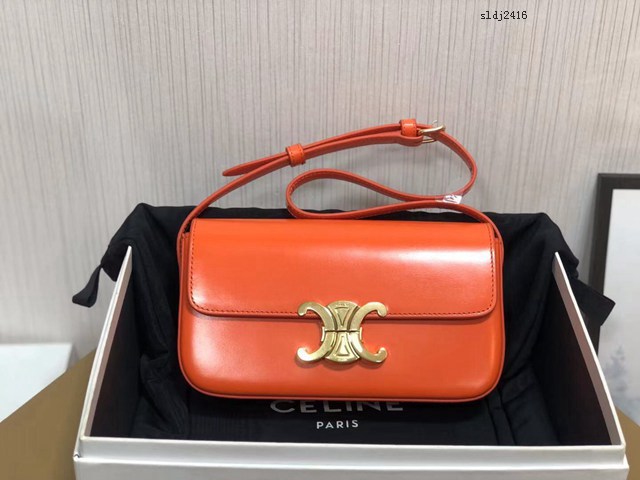 Celine專櫃2022新款Triomphe Shoulder Bag 194143 賽琳最新款凱旋門腋下包 sldj2416