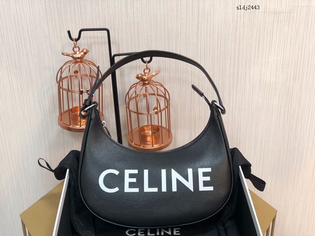 Celine專櫃2022新款印花AVA柔軟牛皮革手袋 賽琳AVA腋下包肩背手提女包 sldj2443