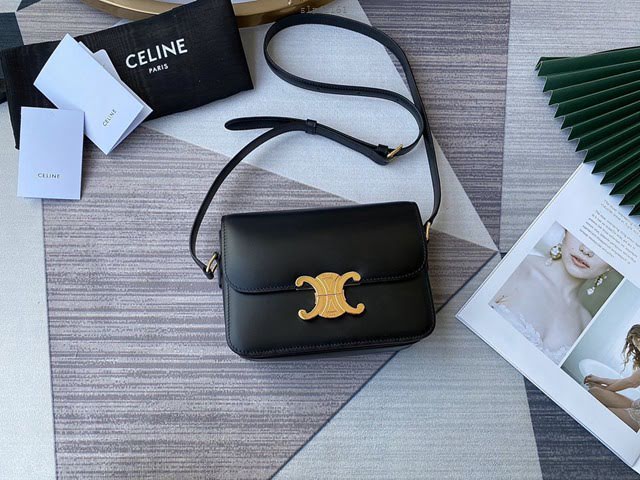 Celine女包 賽琳升級版小號 凱旋門扣 Celine單肩斜挎女包 188423  slyd2161