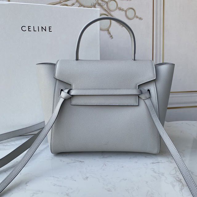 Celine女包 賽琳經典款大號女包 Celine belt bag 掌紋牛皮鯰魚包 189103  slyd2197