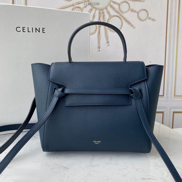 Celine女包 賽琳經典款大號女包 Celine belt bag 掌紋牛皮鯰魚包 189103  slyd2199