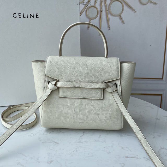 Celine女包 賽琳經典款中號女包 Celine belt bag 掌紋牛皮鯰魚包 189153  slyd2200