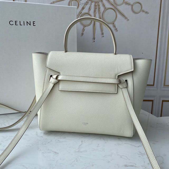 Celine女包 賽琳經典款大號女包 Celine belt bag 掌紋牛皮鯰魚包 189103  slyd2201