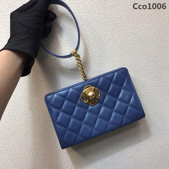 CHANEL香奈兒 独家背景实拍 小香晚宴包 网红明星同款女包包 2019早春系列 新款 手环 手拎 手拿包  Cco1006