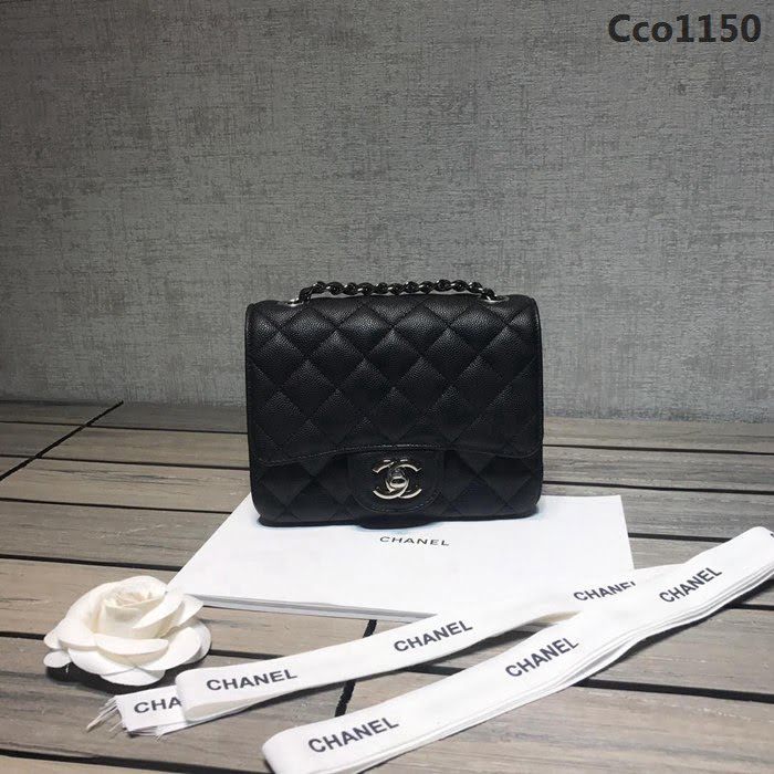 CHANEL香奈兒 独家背景实拍 cf经典 1115#方胖子 最顶级版本 最新细球纹原厂小牛皮 纯钢五金 時尚百搭 鏈條單肩斜挎包  Cco1150
