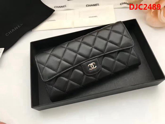 CHANEL香奈兒 海外原單 進口綿羊皮 女款長錢包 A80758  DJC2489