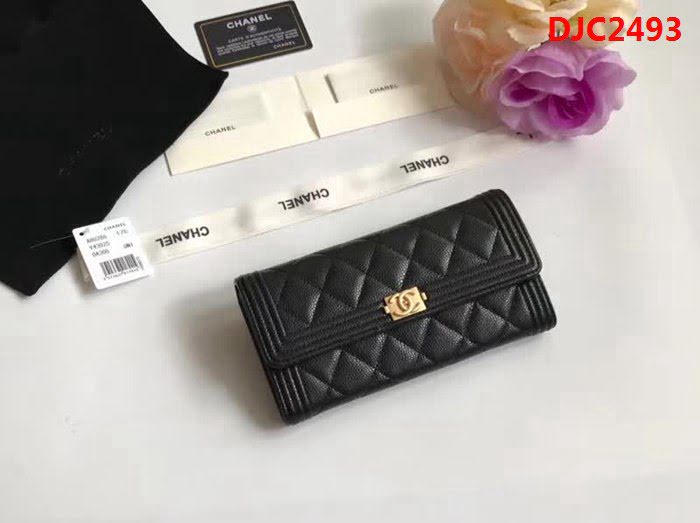 CHANEL香奈兒 海外原單 顆粒壓花牛皮 女款長錢包 A80286  DJC2493