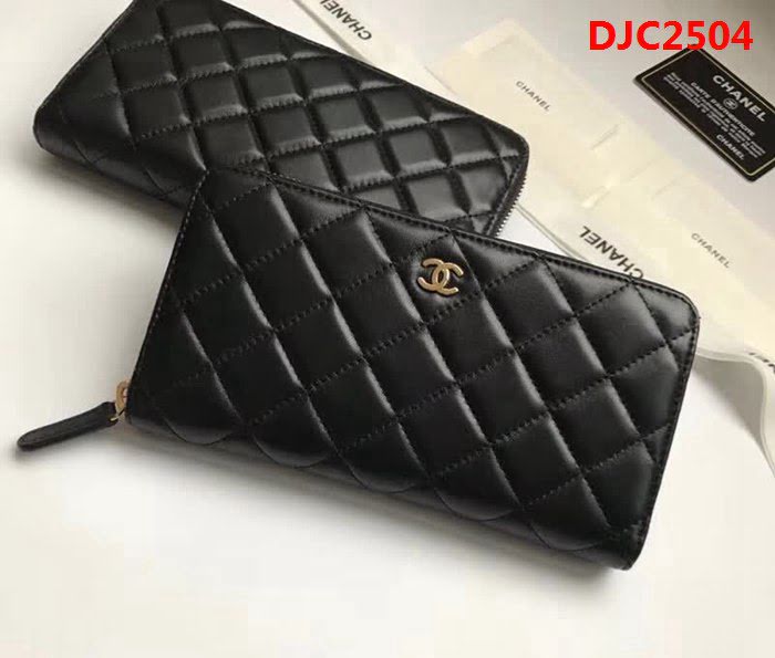 CHANEL香奈兒 頂級原單 原廠綿羊皮 女款拉鏈錢包 A50097  DJC2504