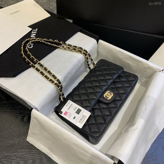 Chanel女包 01112 香奈兒經典CF款 頂級複刻手工制 Chanel鏈條單肩斜挎女包  djc3878